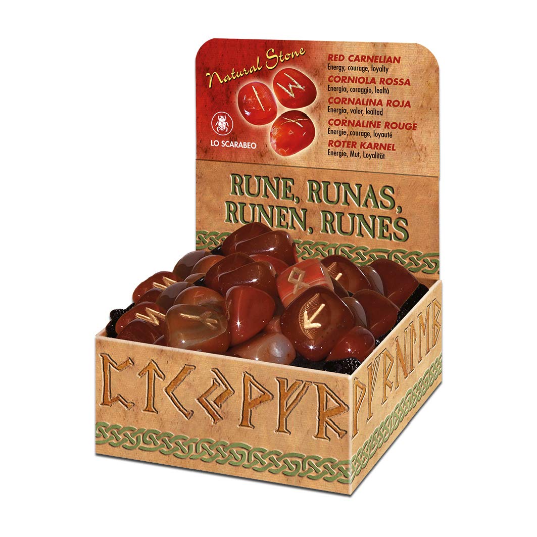 Red Carnelian Runos Lo Scarabeo - OBUOLYS