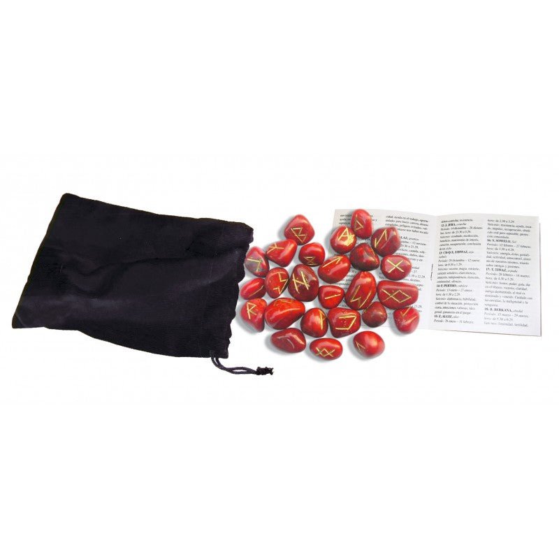 Red Jasper Runos Lo Scarabeo - OBUOLYS
