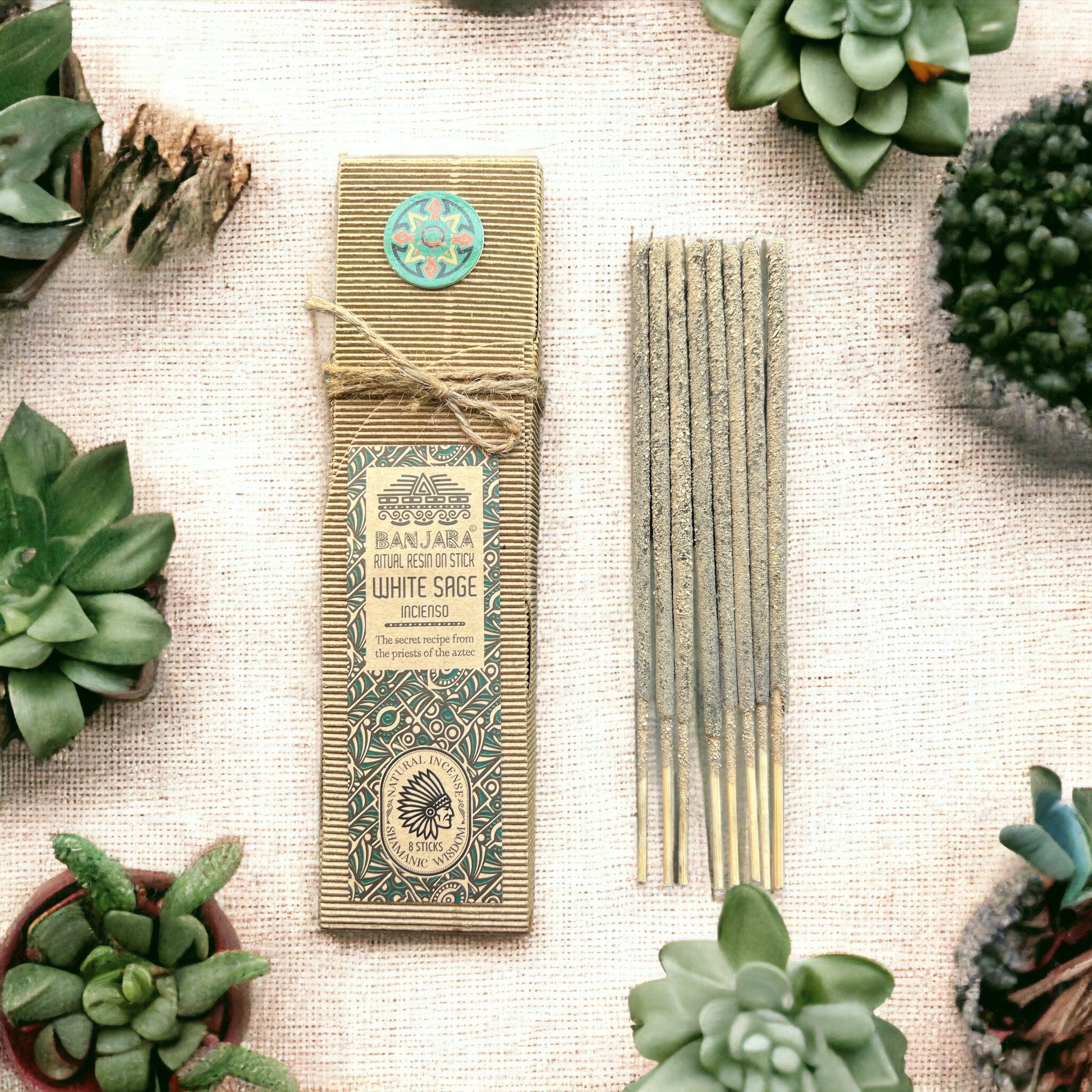 Ritual Resin on Stick White Sage smilkalai Banjara - OBUOLYS
