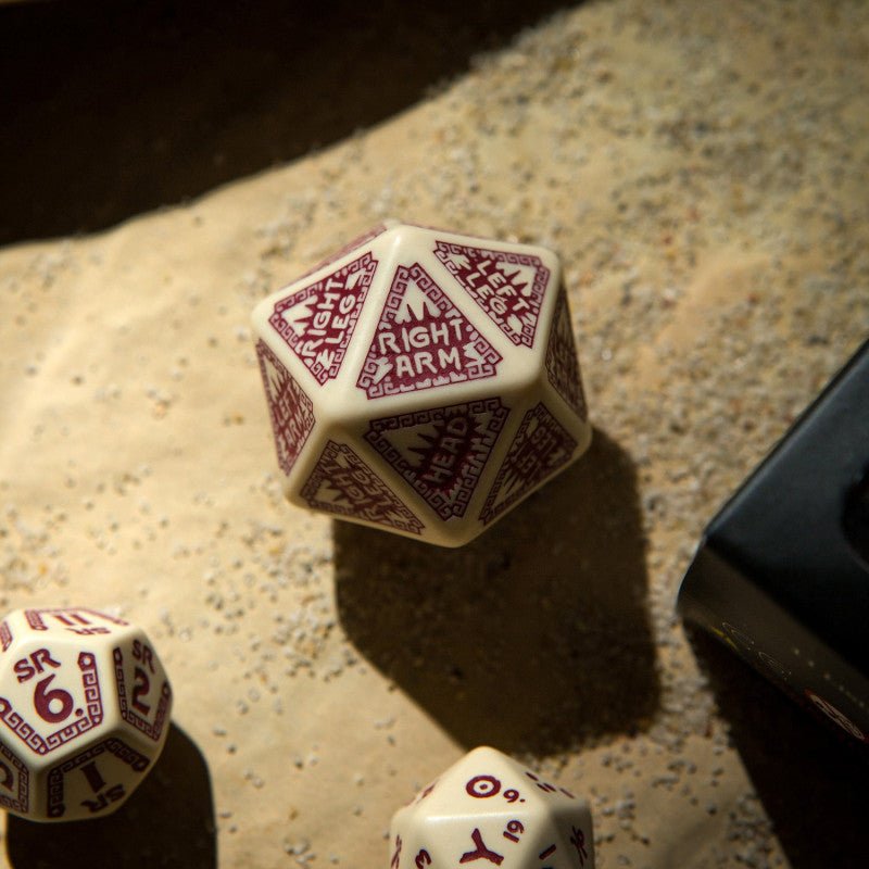 Runequest expansion kauliukų rinkinys smėlio ir bordinės sp - OBUOLYS