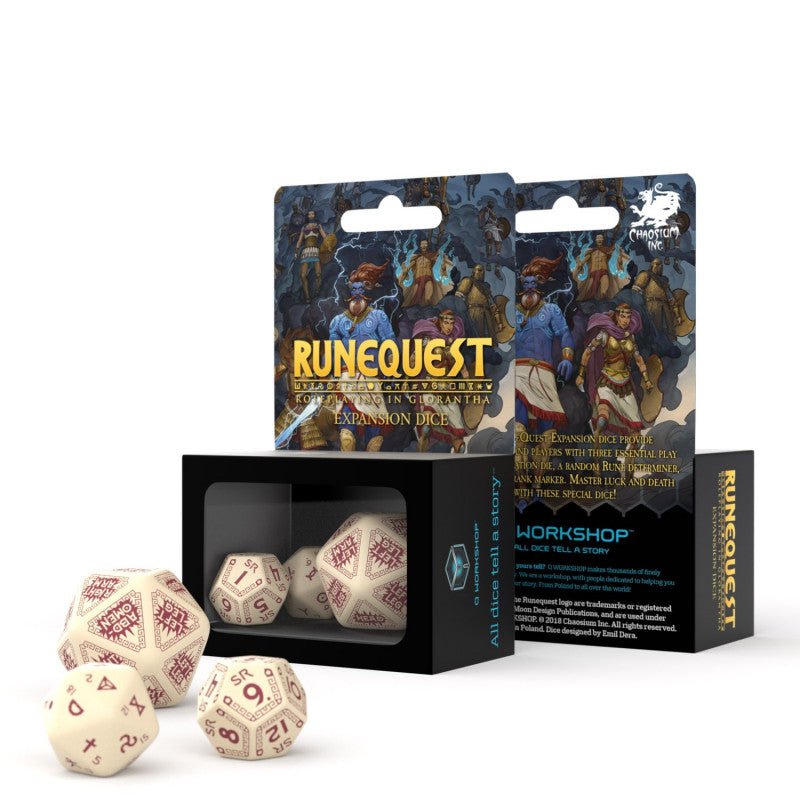 Runequest expansion kauliukų rinkinys smėlio ir bordinės sp - OBUOLYS