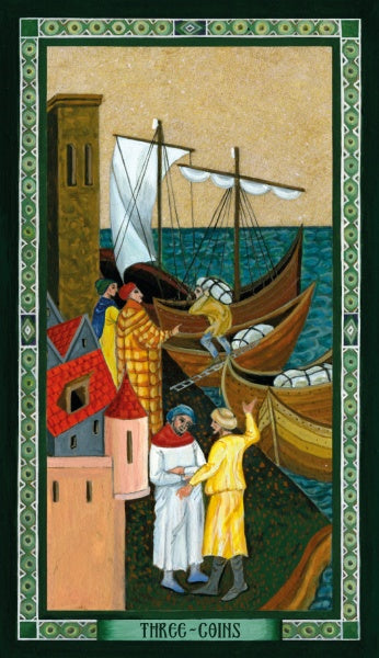 The Byzantine Tarot kortos ir knyga Schiffer Publishing