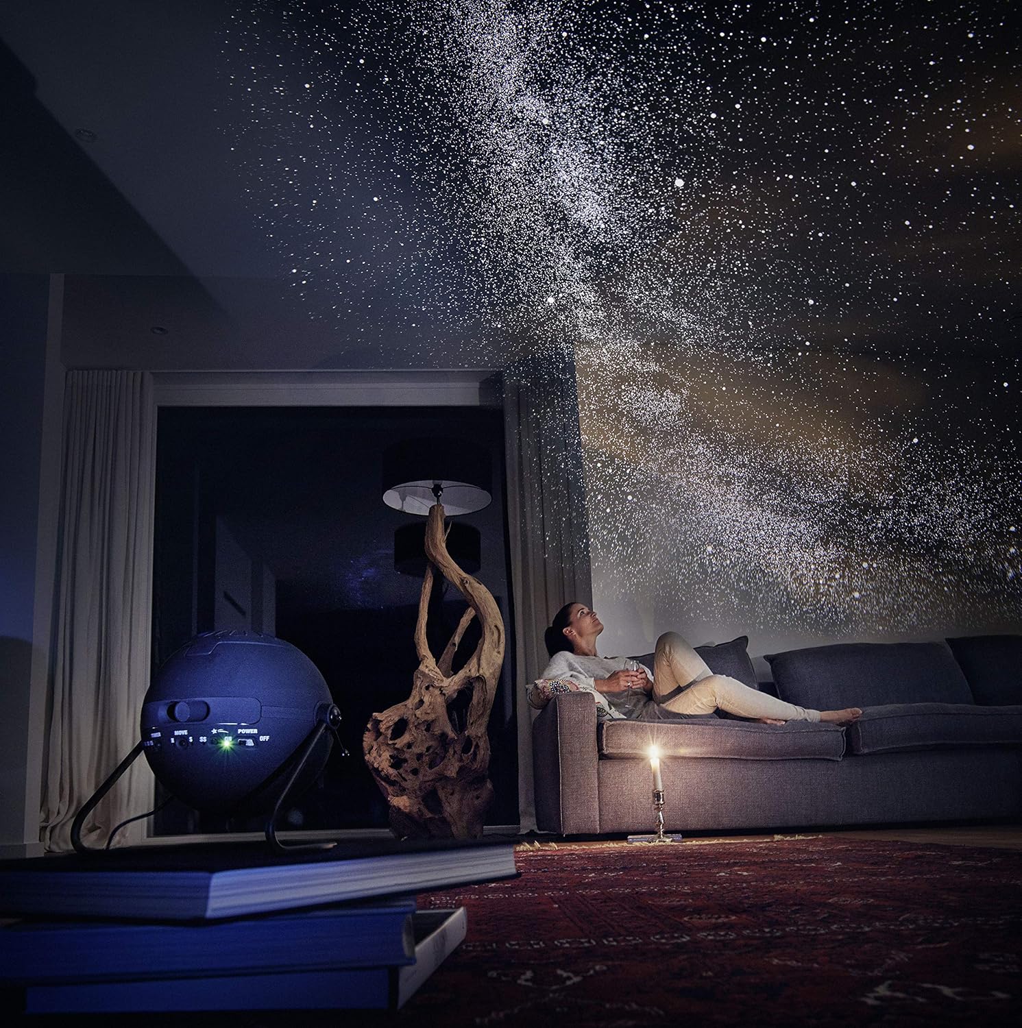 SEGA HOMESTAR FLUX ŽVAIGŽDŽIŲ PROJEKTORIUS (sukurta Japonijoje!): pažangiausias visų laikų namų planetariumas - 60 000 žvaigždžių Jūsų namuose! - OBUOLYS