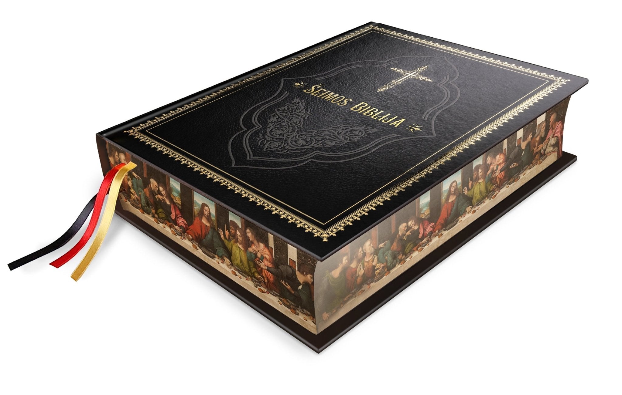 ŠEIMOS BIBLIJA – Leonardo da Vinčio šedevras „Paskutinė vakarienė“ (Knygos su defektais) - OBUOLYS