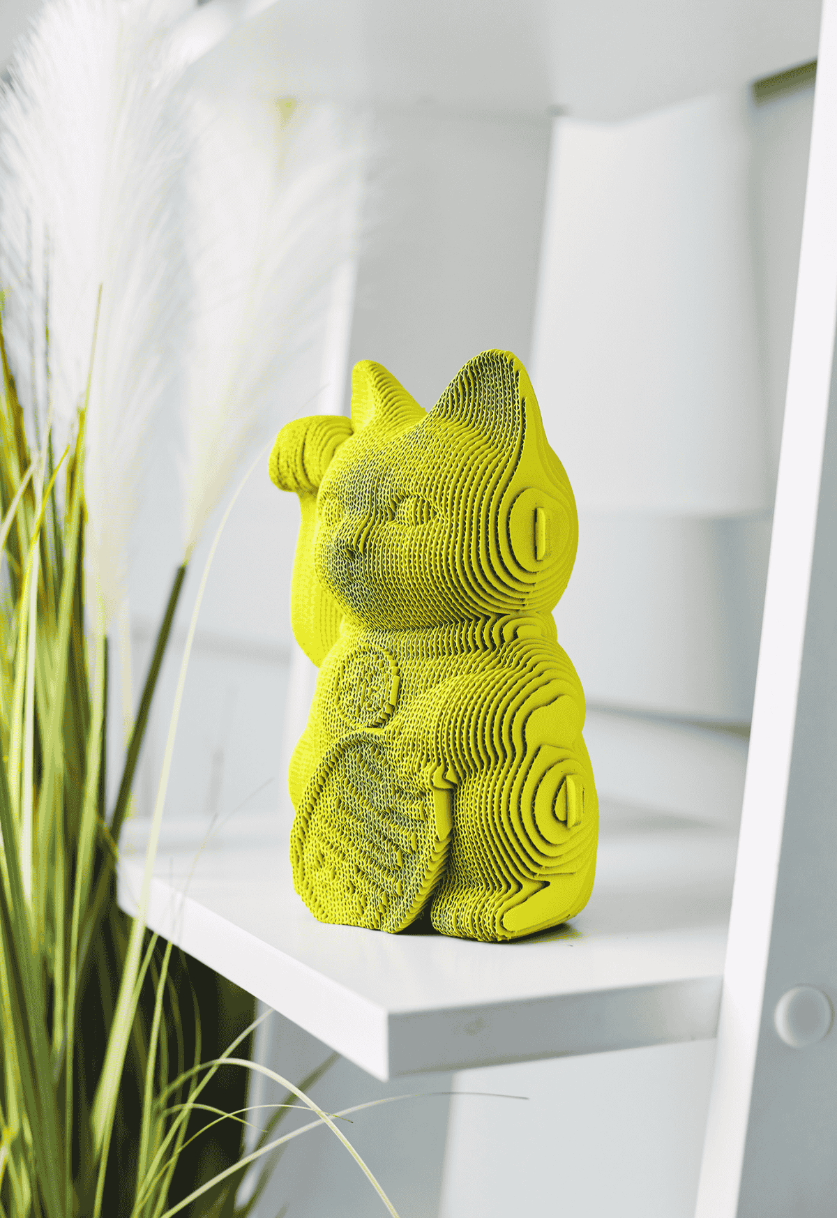 SĖKMĖS KATINAS: surenkama 3D dėlionė - skulptūra - OBUOLYS