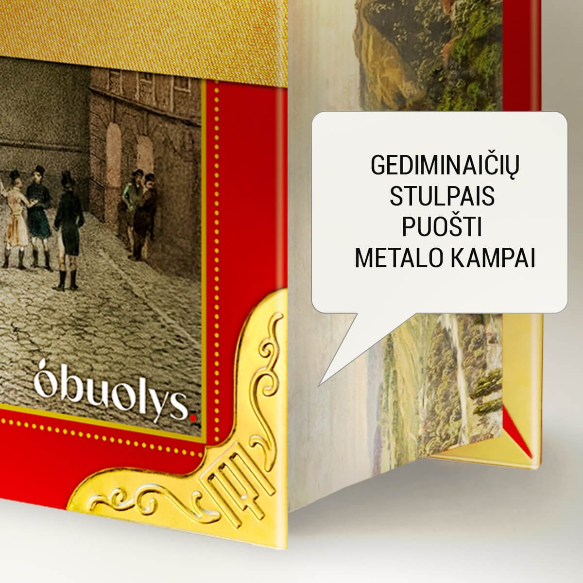 SENASIS VILNIUS: pirmą kartą – įspūdingas kolekcinis leidimas + šimtai retų iliustracijų + metalo kampai + priedai + galimybė PERSONALIZUOTI vardu ir sveikinimu! - OBUOLYS
