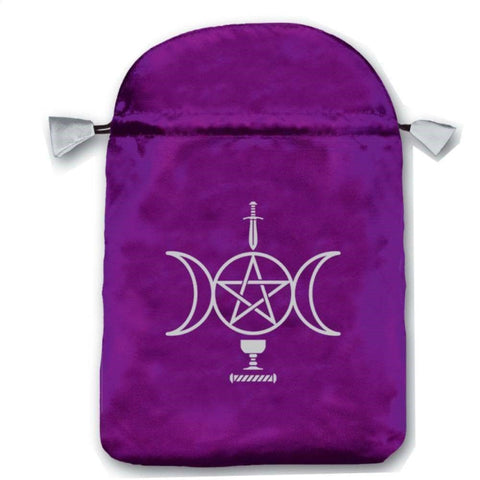 Sensual Wicca satininis violetinis maišelis kortoms Lo Scarabeo - OBUOLYS