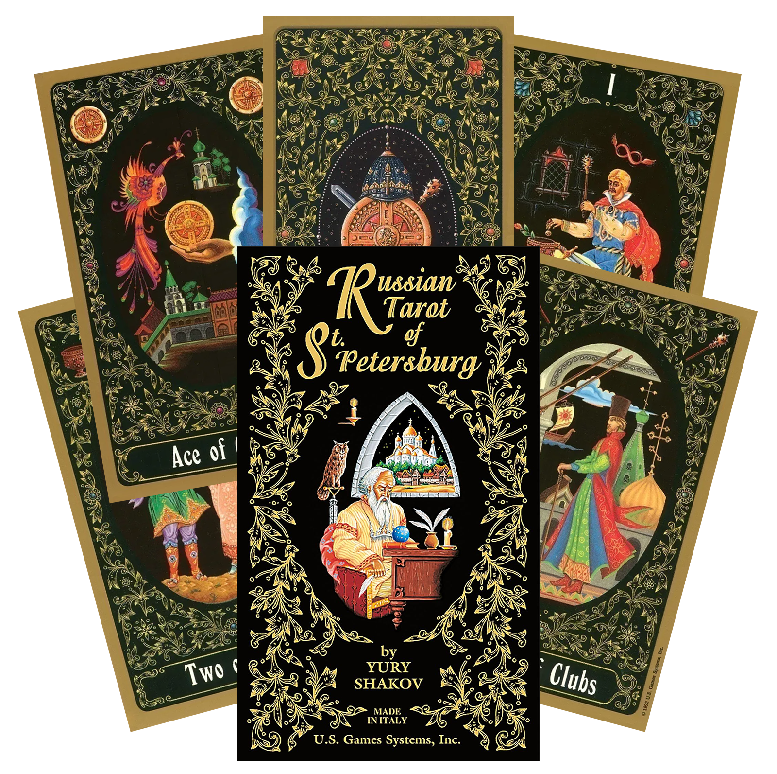Russian Tarot of St Petersburg Taro kortos US Games Systems