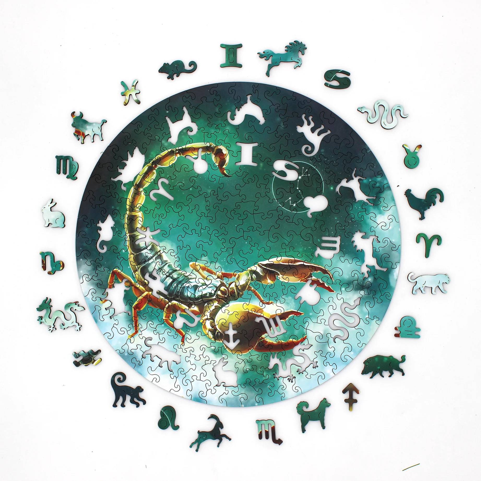 Skorpionas (Zodiakai) Dėlionė Iš Medžio (200 detalių) Fantasy Puzzles - OBUOLYS