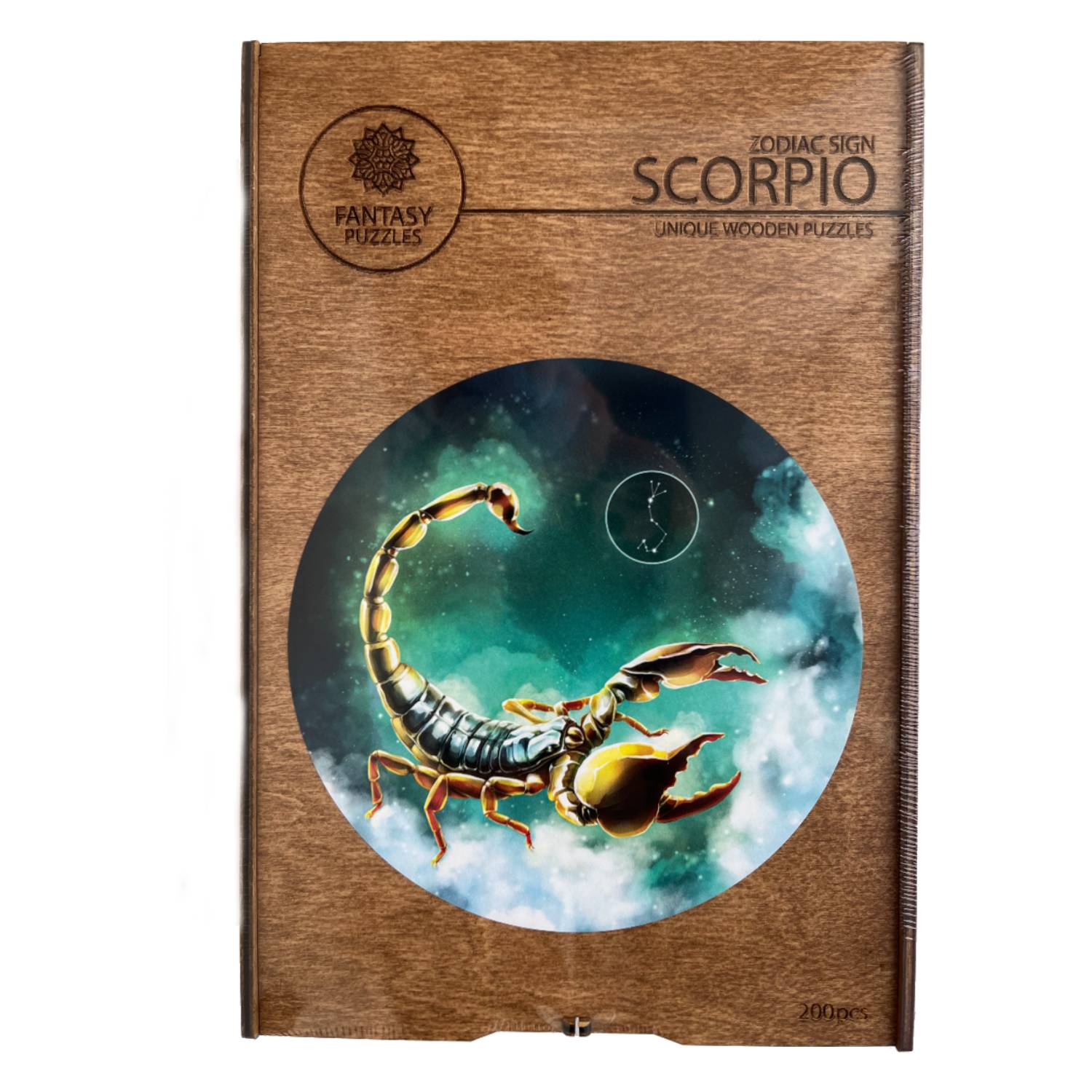 Skorpionas (Zodiakai) Dėlionė Iš Medžio (200 detalių) Fantasy Puzzles - OBUOLYS
