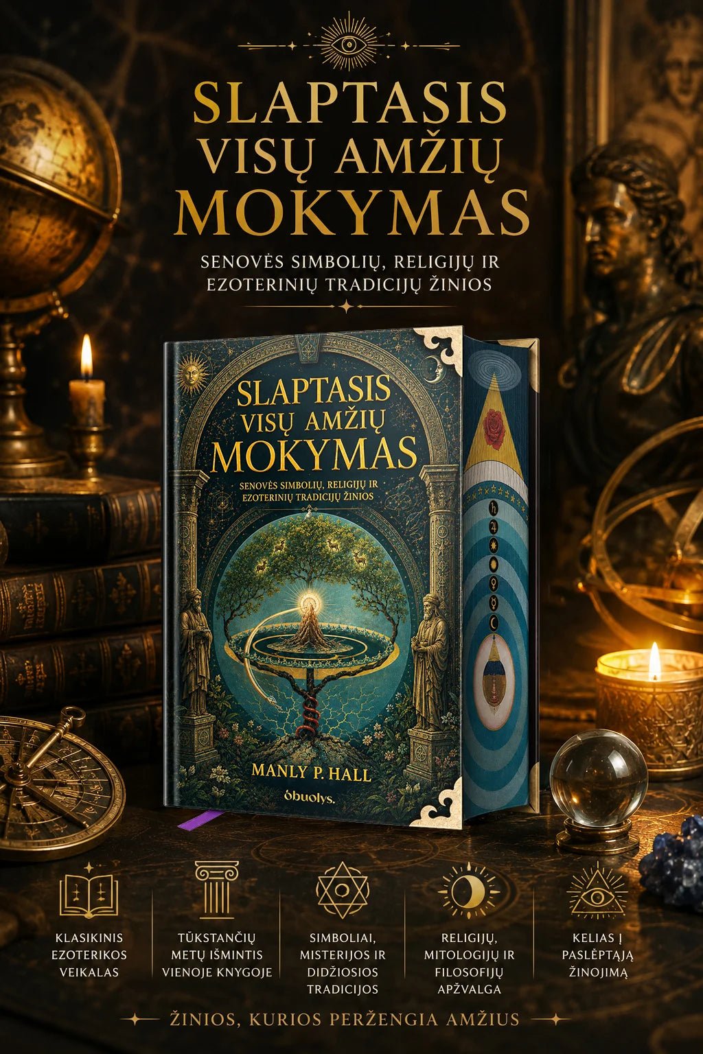 Slaptasis visų amžių mokymas: senovės simbolių, religijų ir ezoterinių tradicijų žinios - OBUOLYS