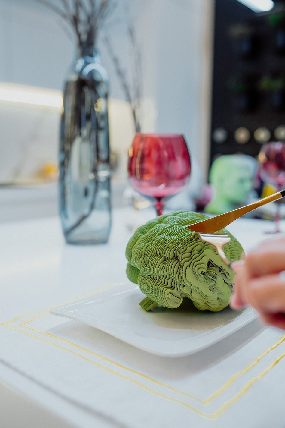 SMEGENYS: surenkama 3D dėlionė - skulptūra - OBUOLYS