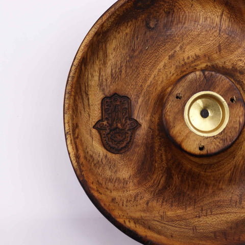 Smilkalų lazdelių ir kūginių smilkalų laikiklis – Hamsa Ancient Wisdom - OBUOLYS