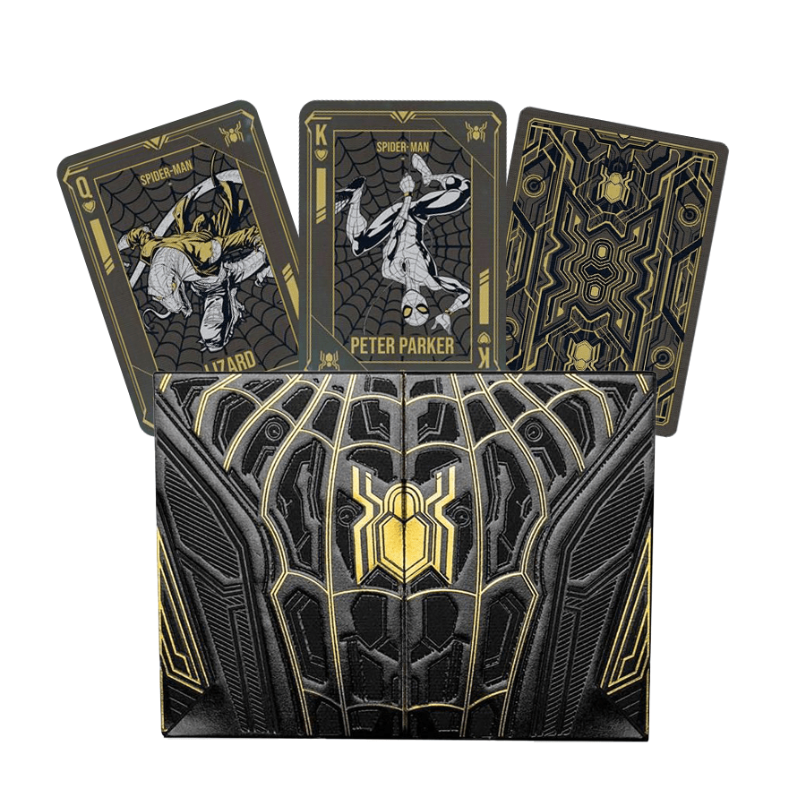 Spider - Man Black & Gold žaidimo kortos Difatta - OBUOLYS