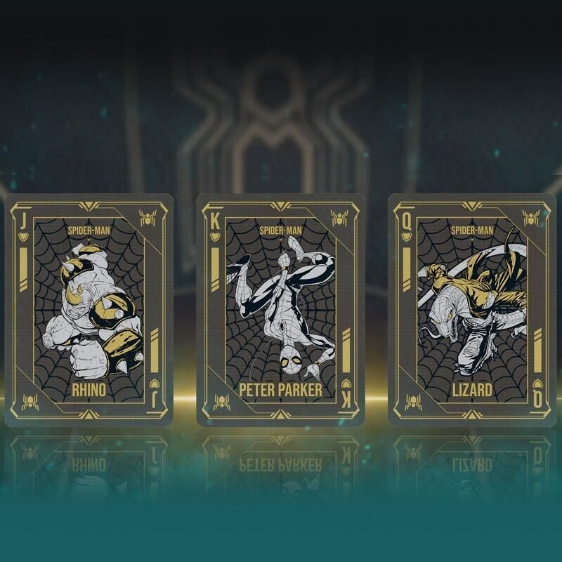 Spider - Man Black & Gold žaidimo kortos Difatta - OBUOLYS