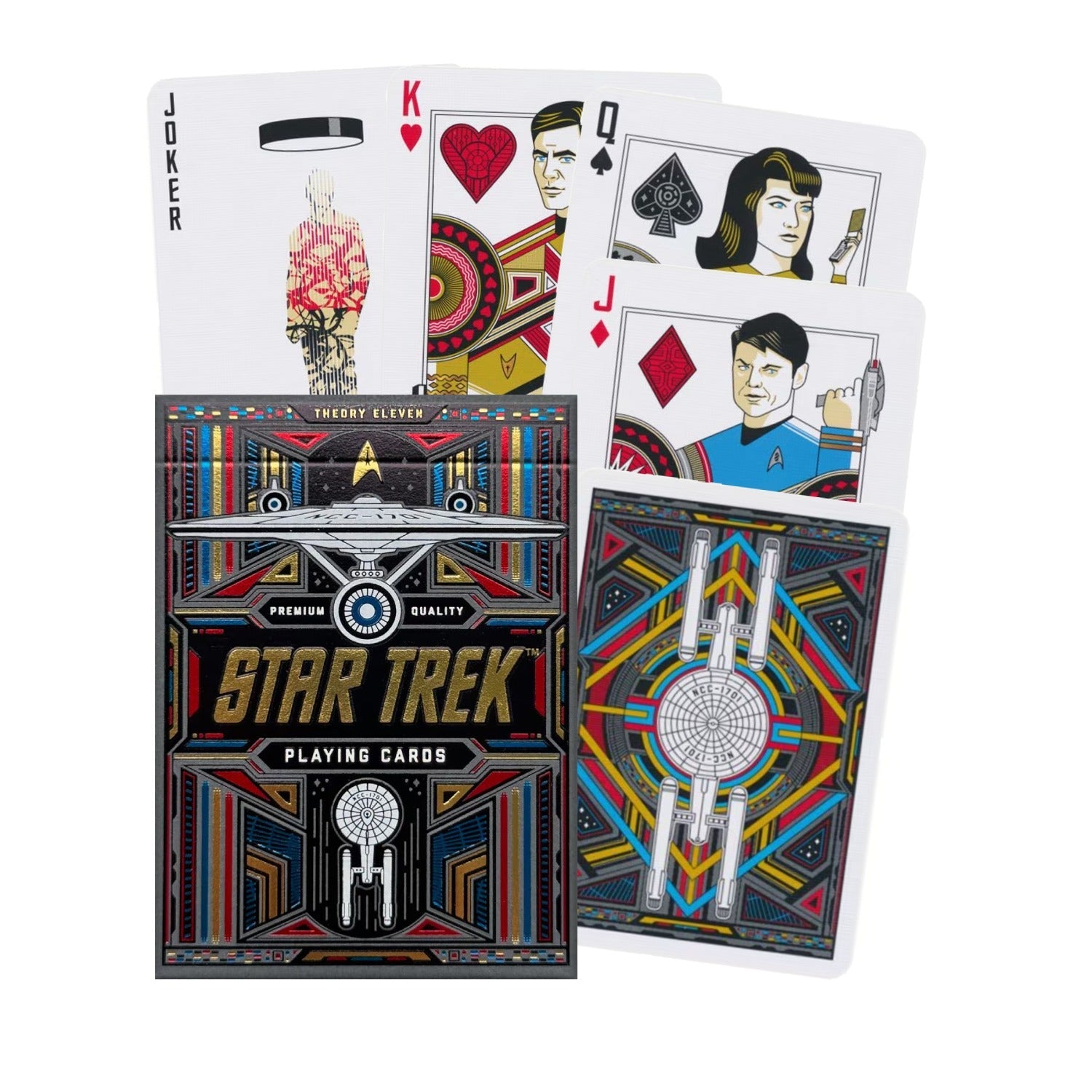 Star Trek Dark Edition žaidimo kortos Theory11 - OBUOLYS