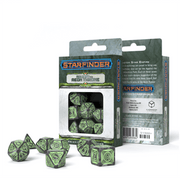 Starfinder Against The Aeon Throne kauliukų rinkinys pilkos ir žalios sp - OBUOLYS