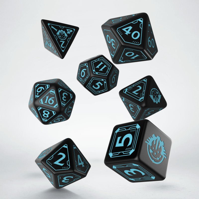 Starfinder kauliukų rinkinys juodos ir mėlynos sp - OBUOLYS