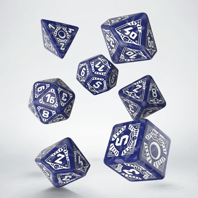 Starfinder Signal Of Screams kauliukų rinkinys tamsiai mėlynos ir baltos sp - OBUOLYS