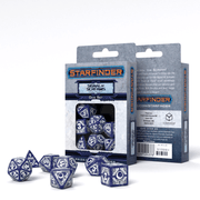 Starfinder Signal Of Screams kauliukų rinkinys tamsiai mėlynos ir baltos sp - OBUOLYS