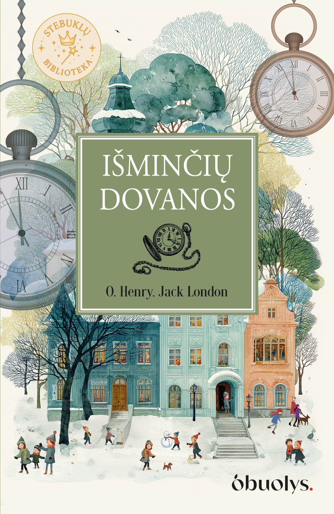 STEBUKLŲ BIBLIOTEKOS RINKINYS: šviesos, gėrio ir Šv. Kalėdų pasakų trio – MERGAITĖ SU DEGTUKAIS, LIETUVIŠKOS KALĖDOS ir IŠMINČIŲ DOVANOS - OBUOLYS