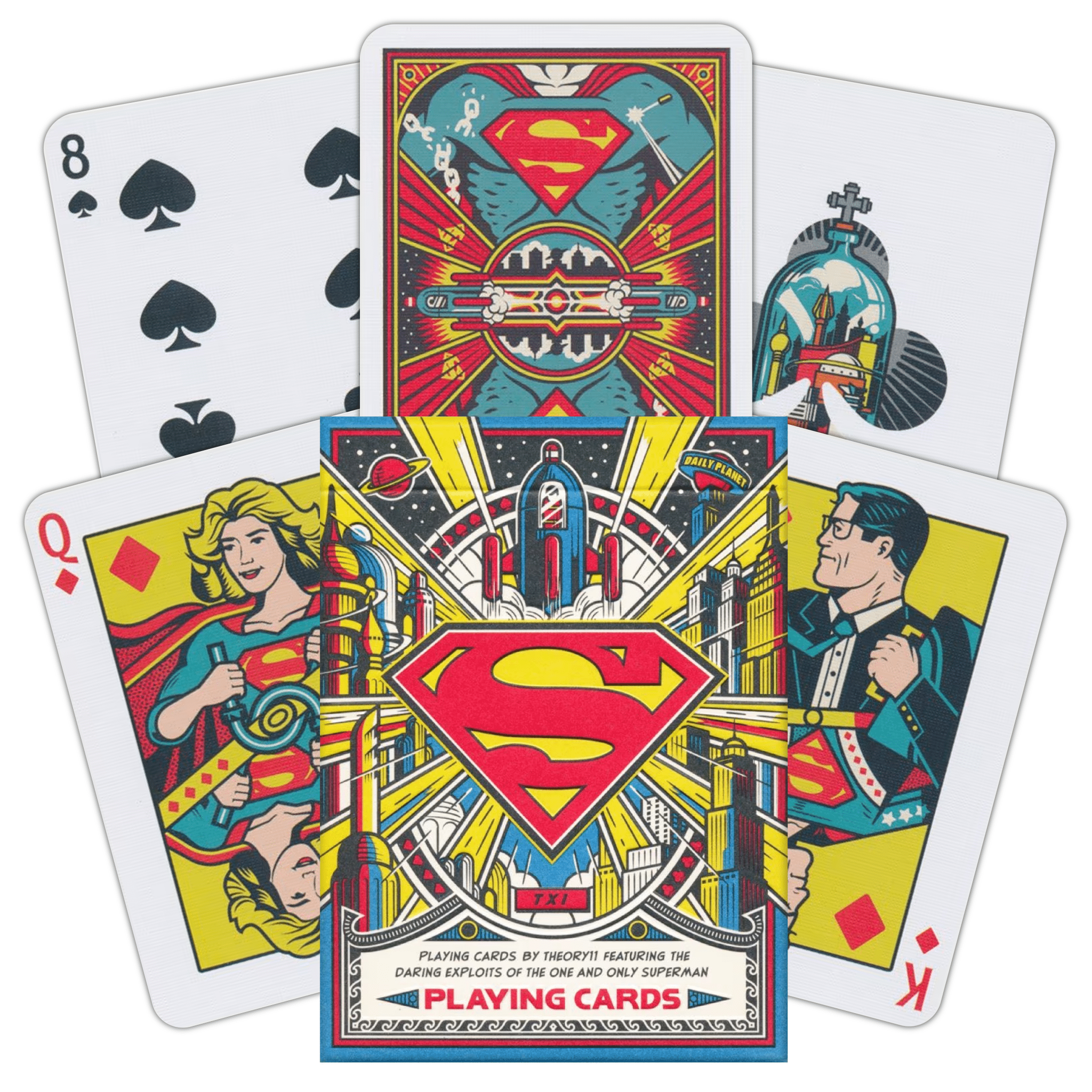 Superman žaidimo kortos Theory11 - OBUOLYS
