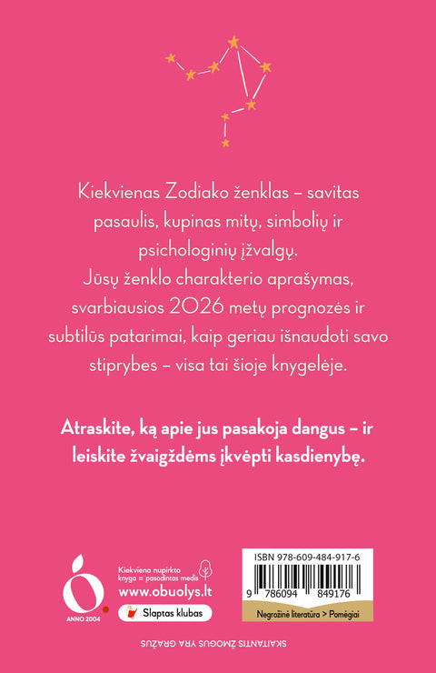 SVARSTYKLĖS: išsamus asmeninis Jūsų horoskopas 2026 metams - OBUOLYS