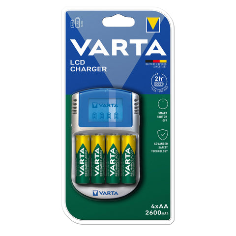 Varta LCD charger 57070 su 4xAA Baterijų įkroviklis