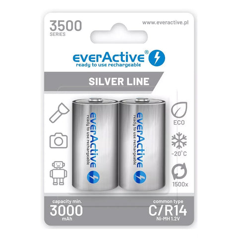 EverActive R14 3500 Silver Line baterijos, 2 vnt.