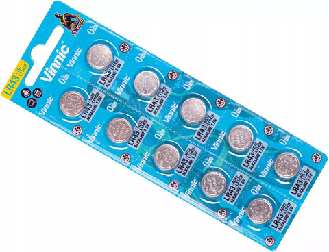 Vinnic G12 LR1142 L1142F AG12 baterijos 10 vnt.