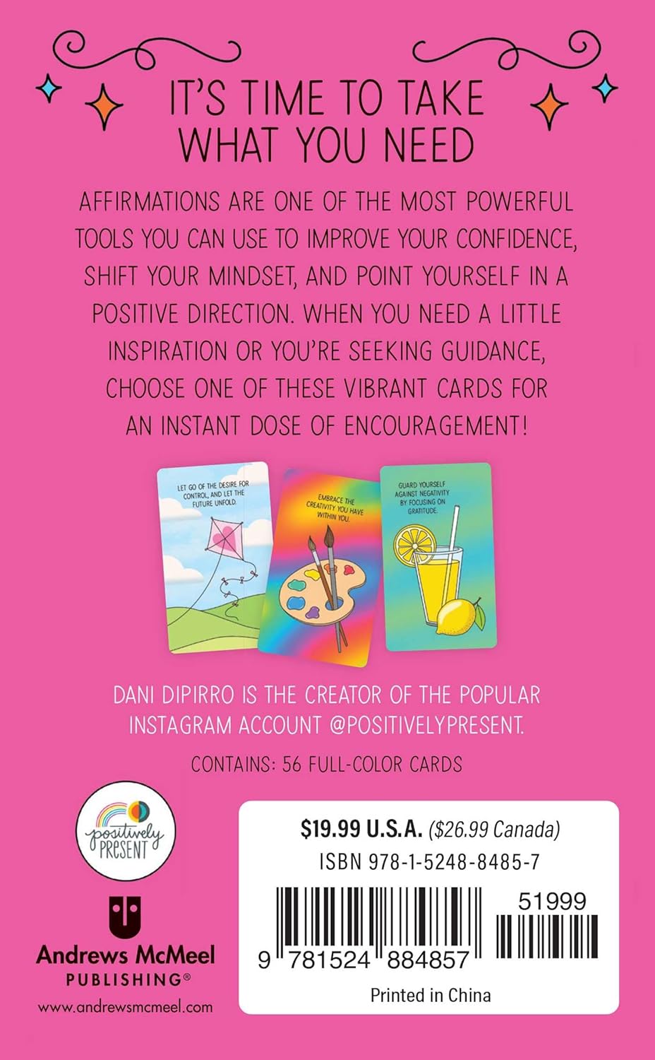 Take What You Need Affirmation kortos Andrews Mcmeel Publishing - OBUOLYS