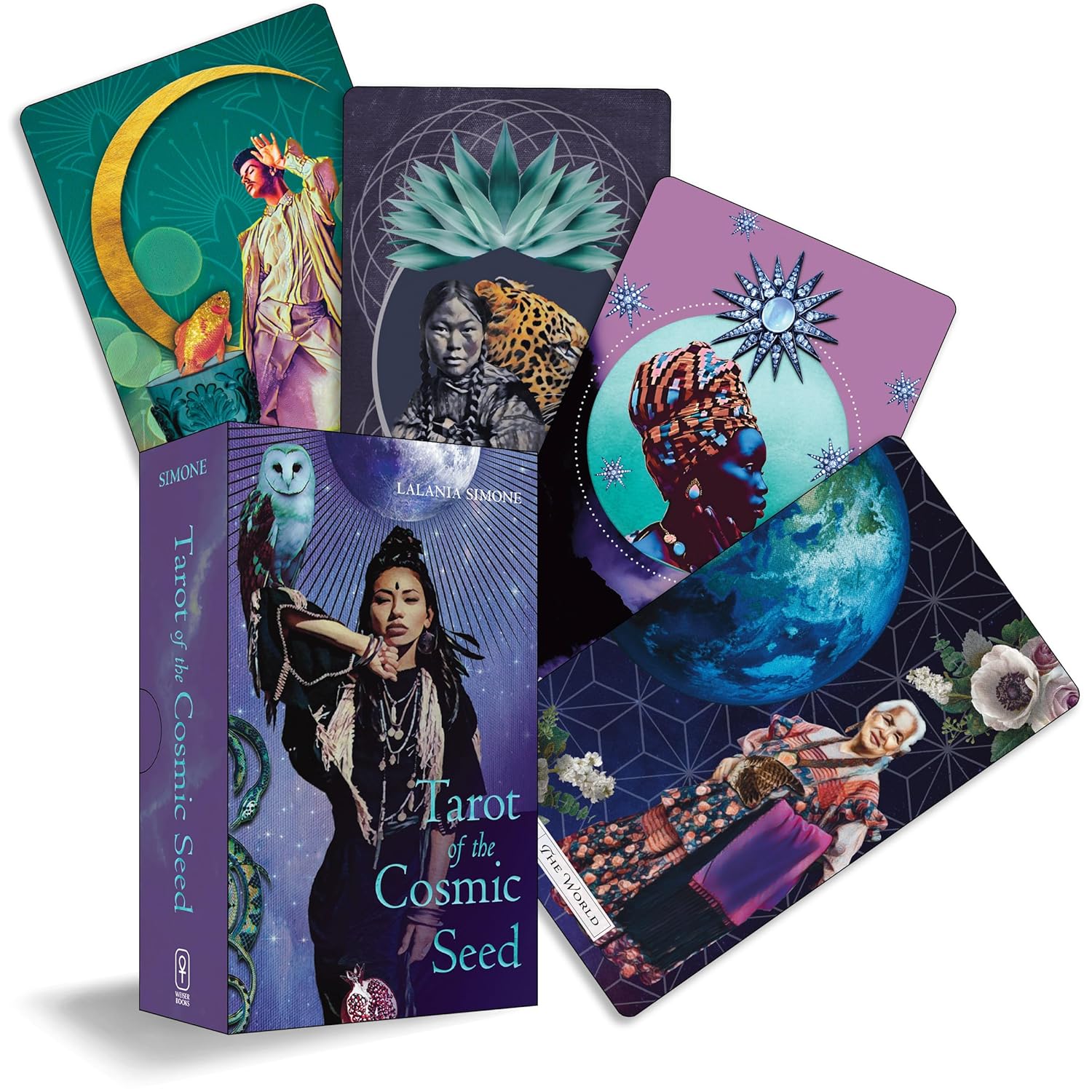 Tarot of the Cosmic Seed kortos Weiser Books - OBUOLYS