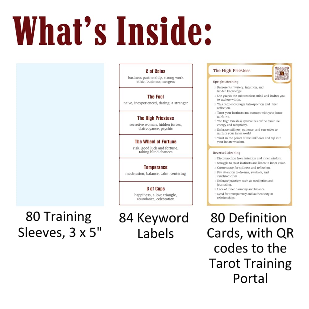 Tarot Training Sleeves rinkinys Schiffer Publishing - OBUOLYS