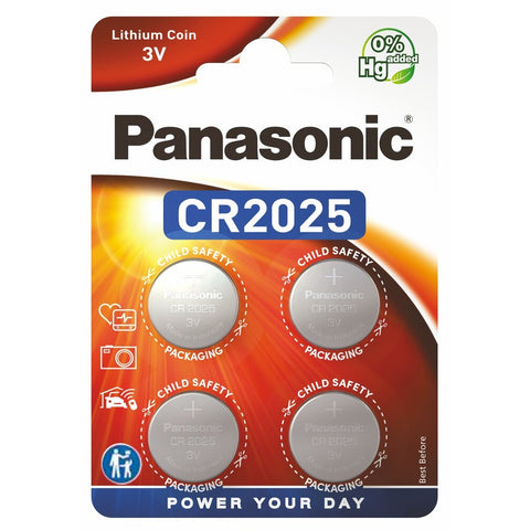 Panasonic CR2025 ličio baterijos 4 vnt.