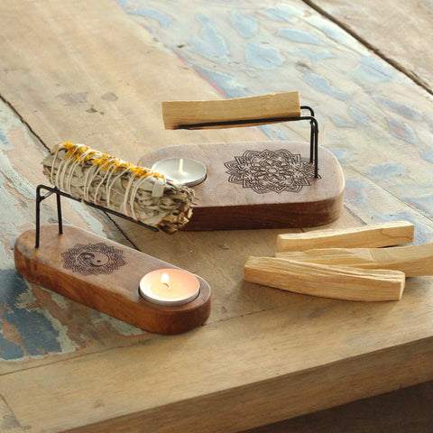 Teardrop Palo Santo smilkalinė – Yin ir Yang Ancient Wisdom - OBUOLYS