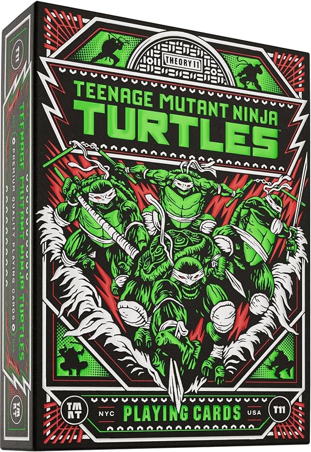 Teenage Mutant Ninja Turtles žaidimo kortos Theory11 - OBUOLYS
