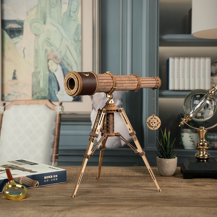 TELESKOPAS: 3D medinė dėlionė – prabangus interjero akcentas - OBUOLYS