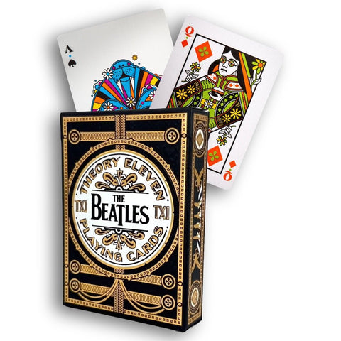 The Beatles specialaus leidimo žaidimo kortos (juodos) Theory11 - OBUOLYS