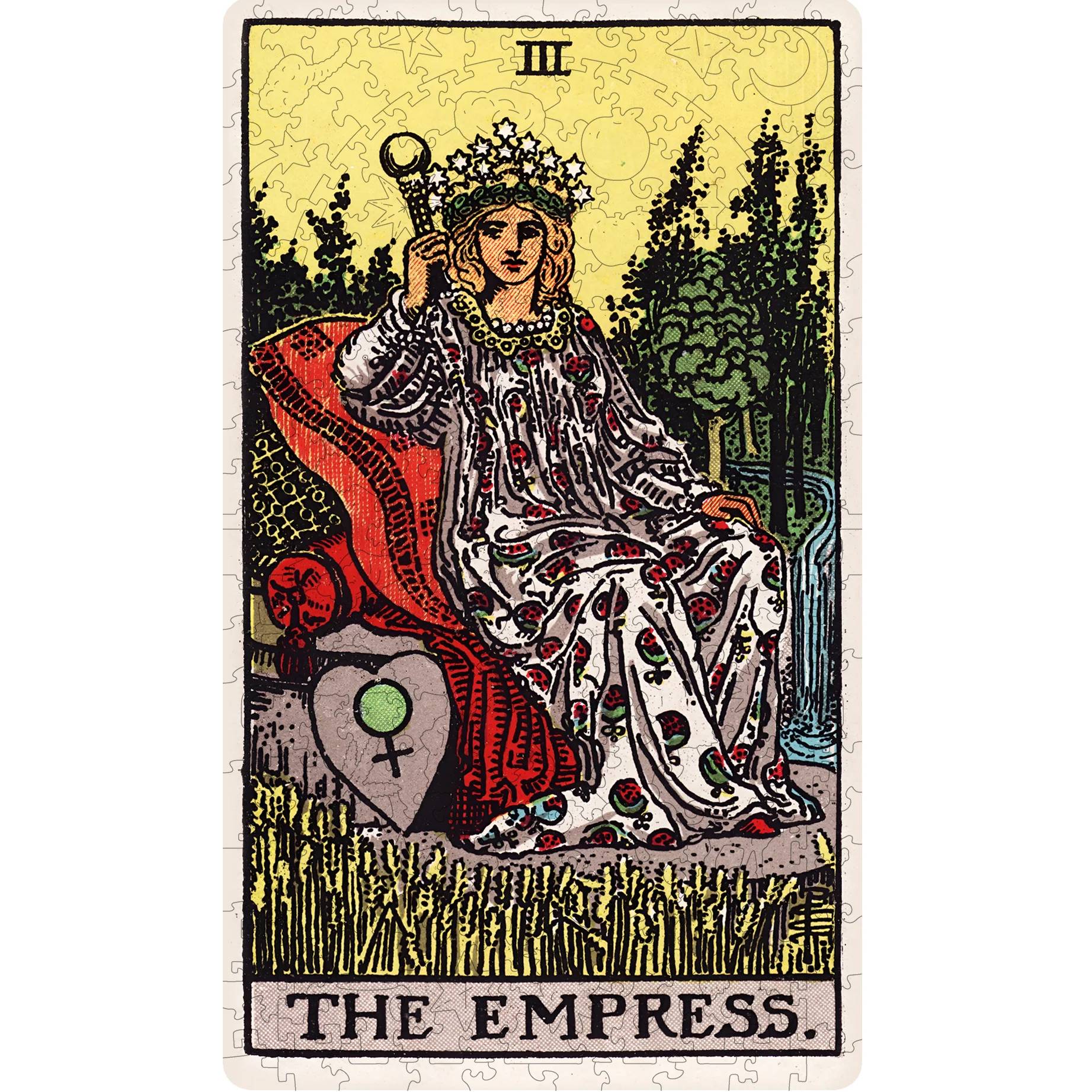 The Empress (Rider–Waite) Dėlionė Iš Medžio (250 detalių) Fantasy Puzzles - OBUOLYS