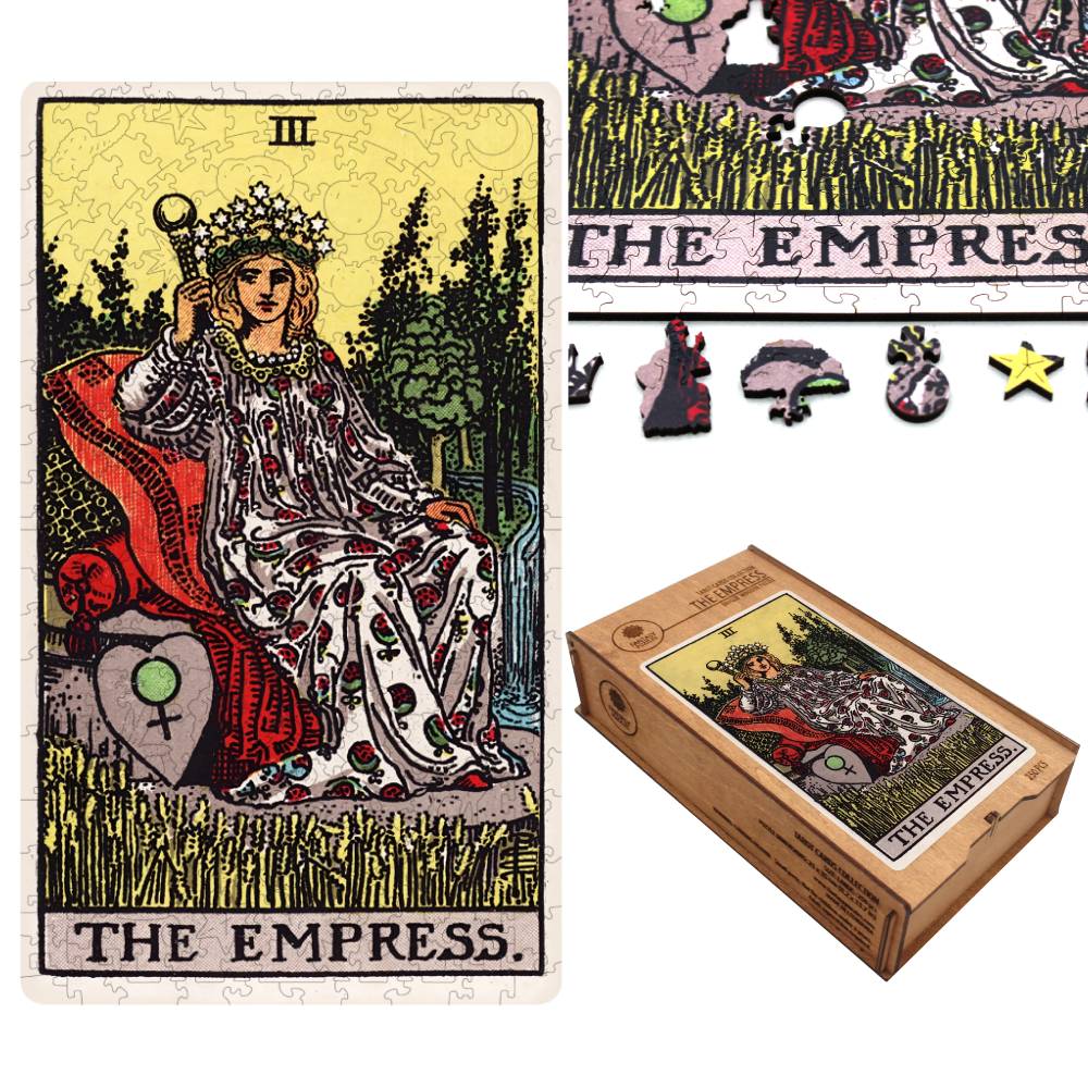 The Empress (Rider–Waite) Dėlionė Iš Medžio (250 detalių) Fantasy Puzzles - OBUOLYS