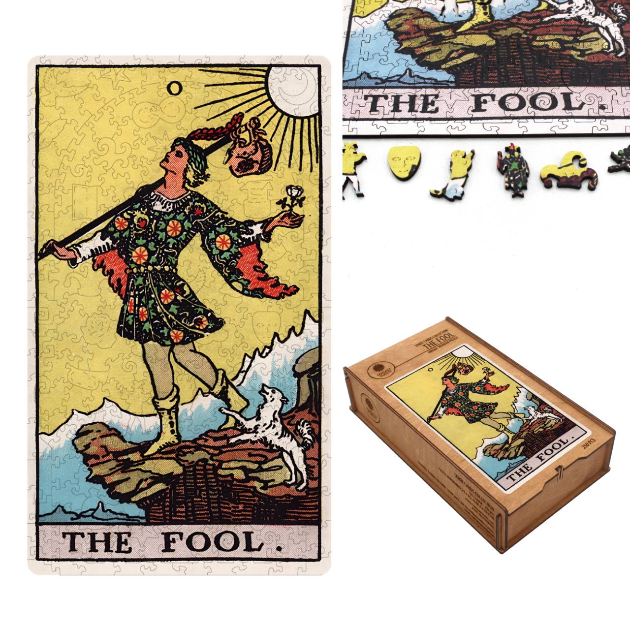 The Fool (Rider–Waite) Dėlionė Iš Medžio (250 detalių) Fantasy Puzzles - OBUOLYS