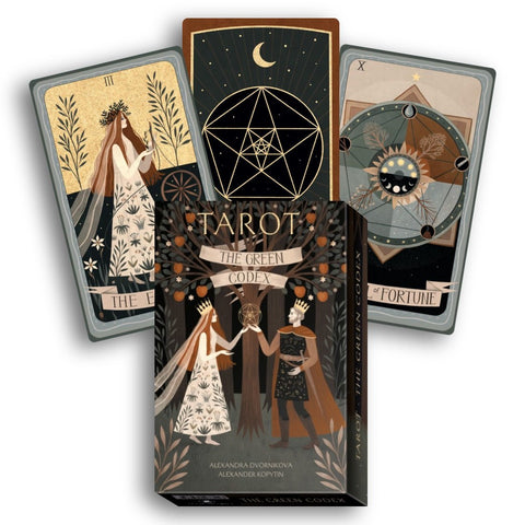 The Green Codex Tarot kortų ir knygos rinkinys Lo Scarabeo - OBUOLYS