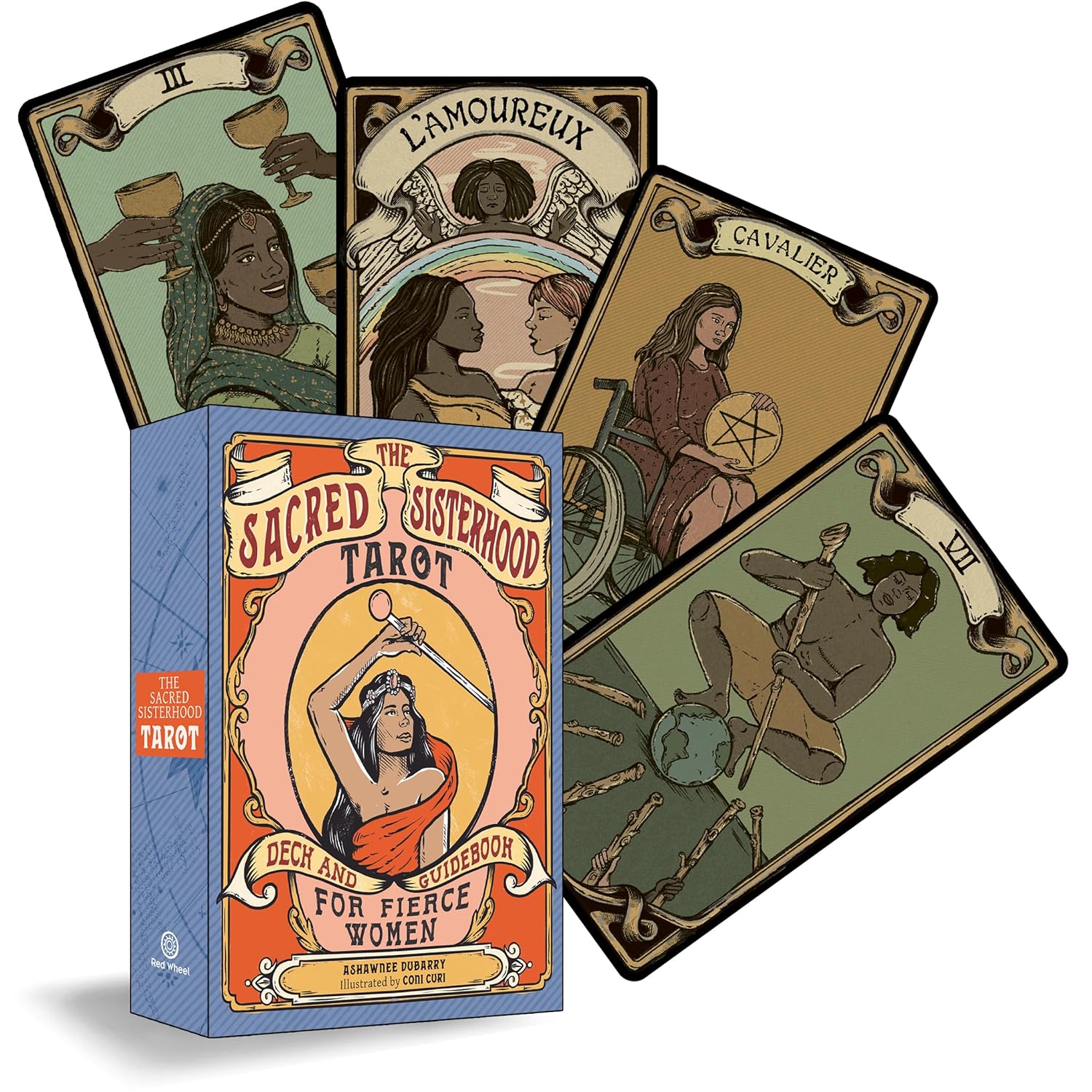 The Sacred Sisterhood Taro Kortos Red Wheel - OBUOLYS
