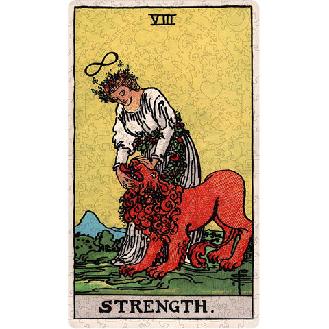 The Strength (Rider–Waite) Dėlionė Iš Medžio (250 detalių) Fantasy Puzzles - OBUOLYS