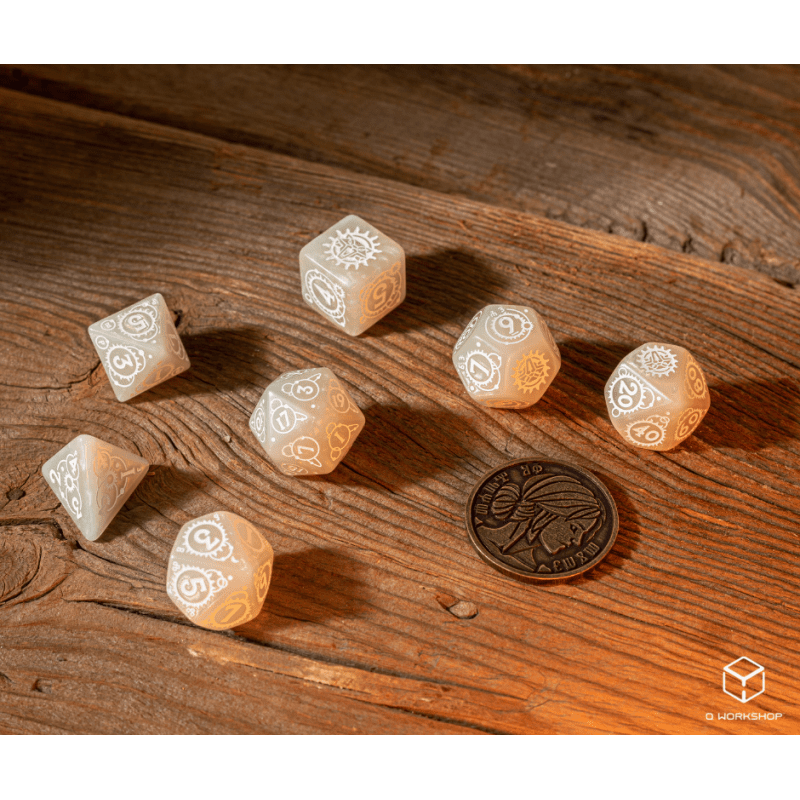The Witcher Ciri kauliukų rinkinys miglos ir baltos sp - OBUOLYS
