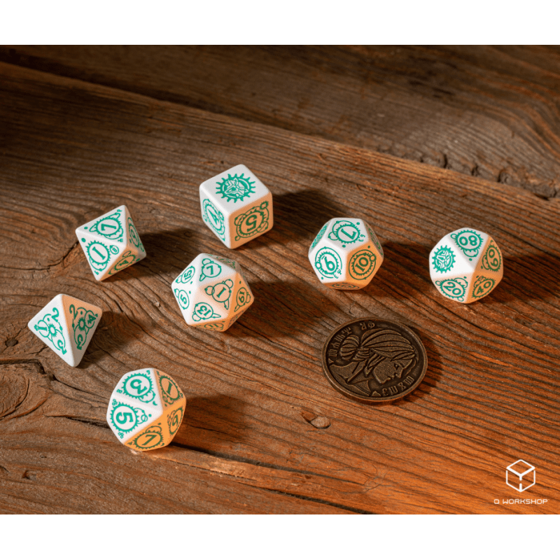 The Witcher Ciri The law of Surprise kauliukų rinkinys balta ir turkio sp - OBUOLYS