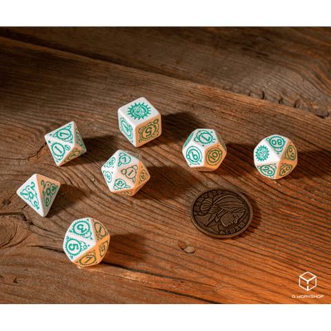 The Witcher Ciri The law of Surprise kauliukų rinkinys balta ir turkio sp - OBUOLYS