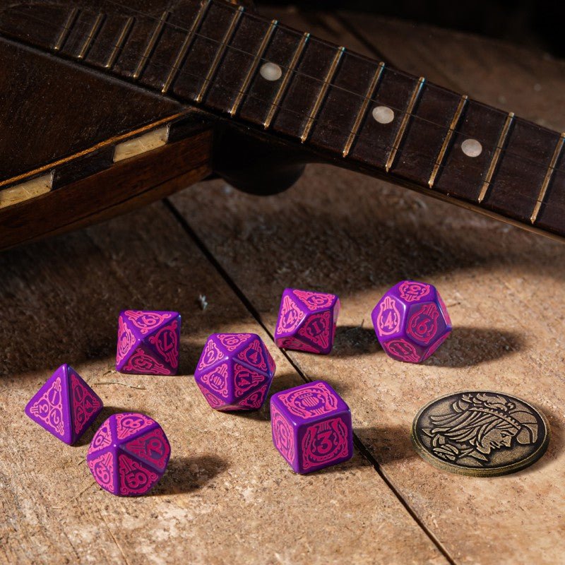 The Witcher Dandelion kauliukų rinkinys violetinės ir rožinės sp - OBUOLYS