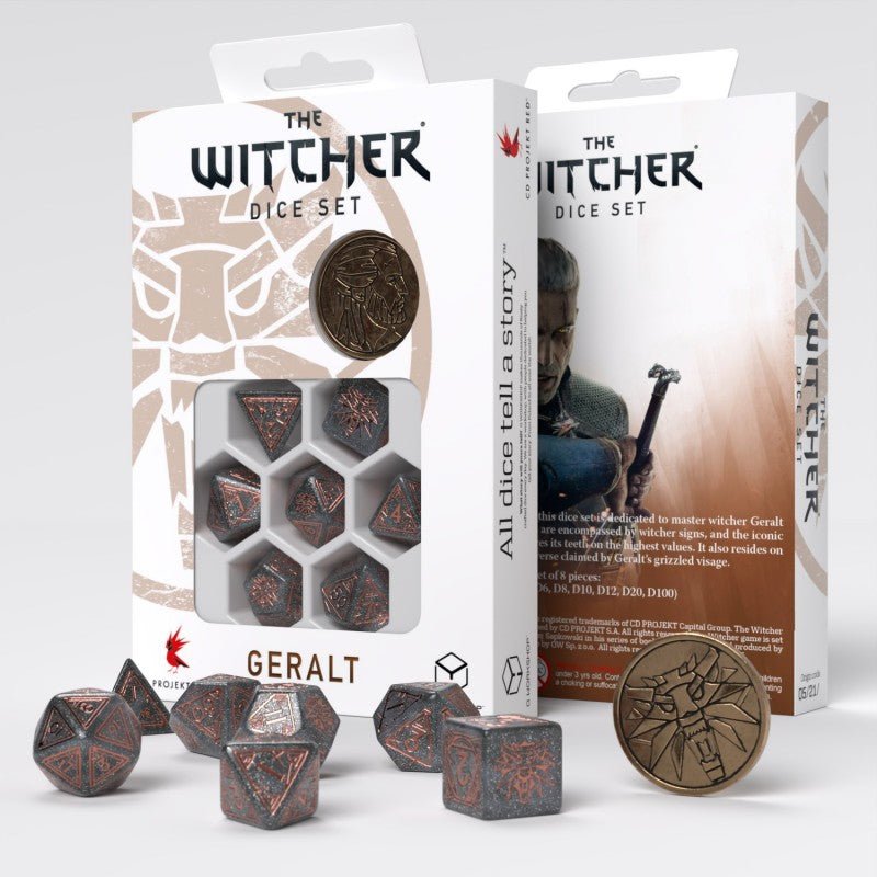 The Witcher. Geralt kauliukų rinkinys Q - WORKSHOP - OBUOLYS