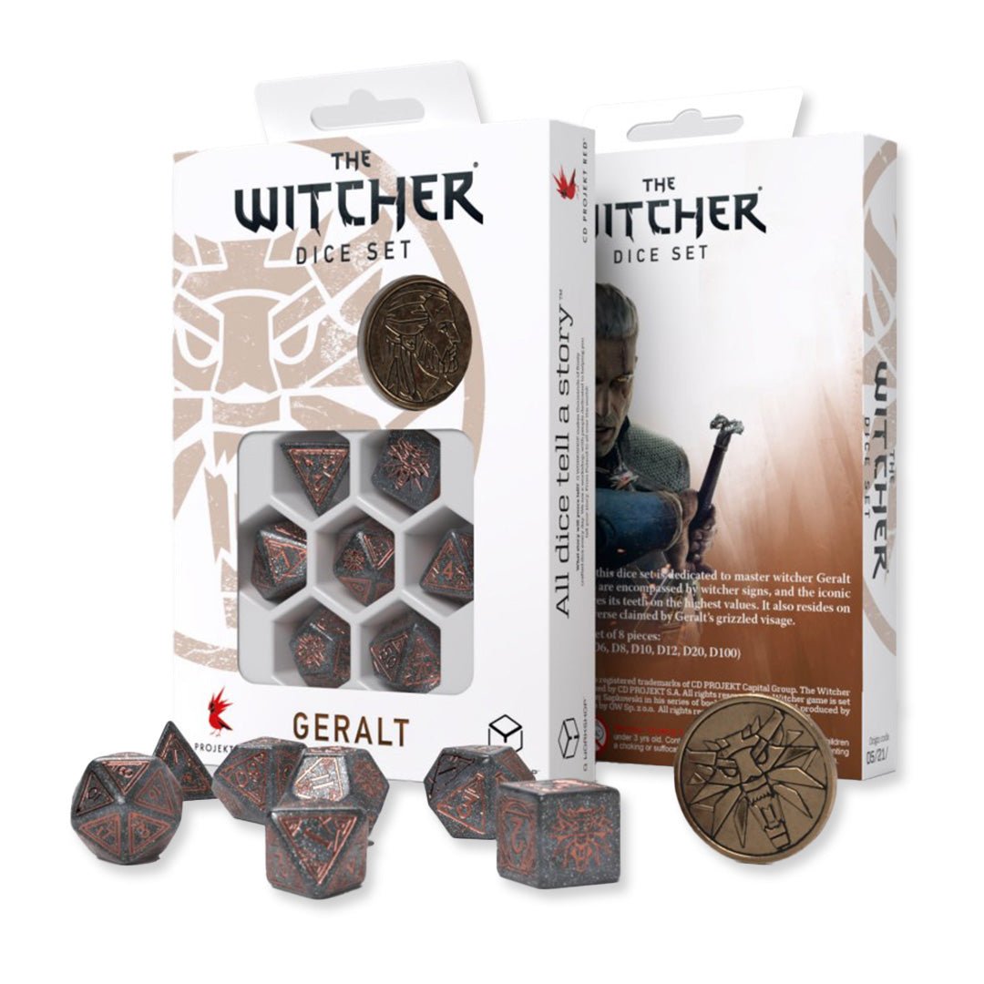 The Witcher. Geralt kauliukų rinkinys Q - WORKSHOP - OBUOLYS